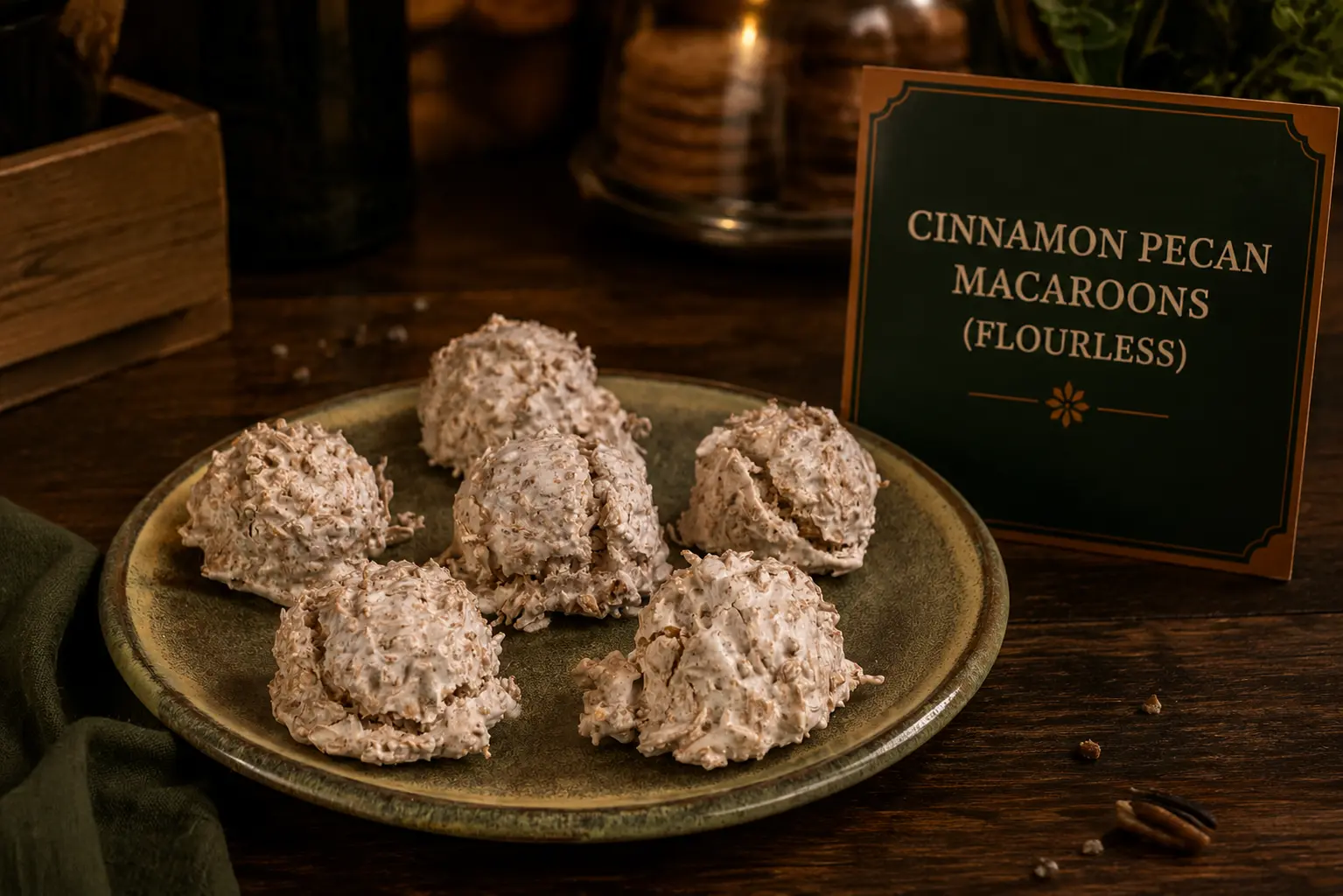 Cinnamon Pecan Macaroons (flourless) from Town Talk Bakery in Mississauga Cinnamon Pecan Macaroons (flourless) from Town Talk Bakery in Mississauga